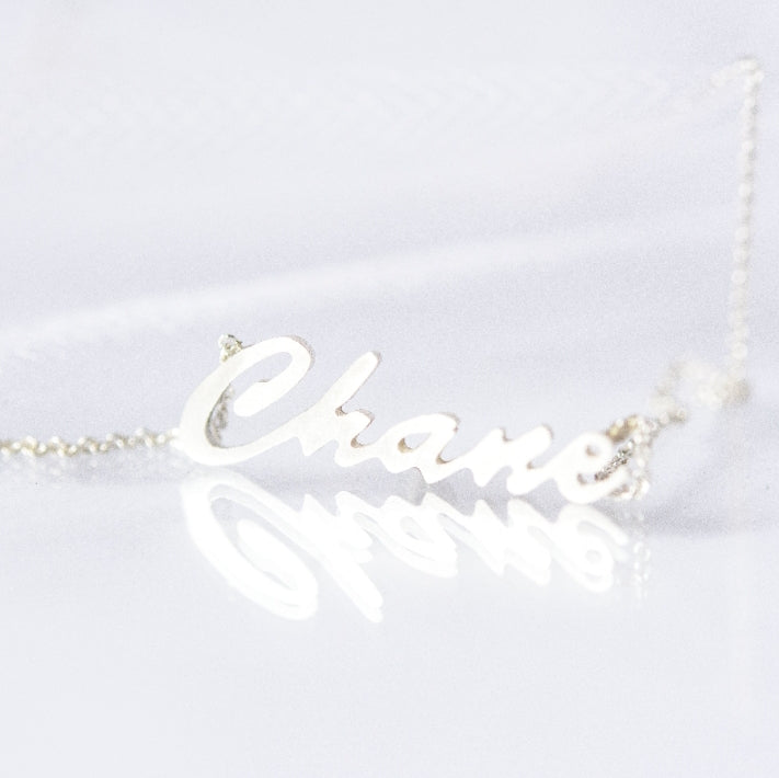 Sterling Silver Name Necklace – Honeybunch